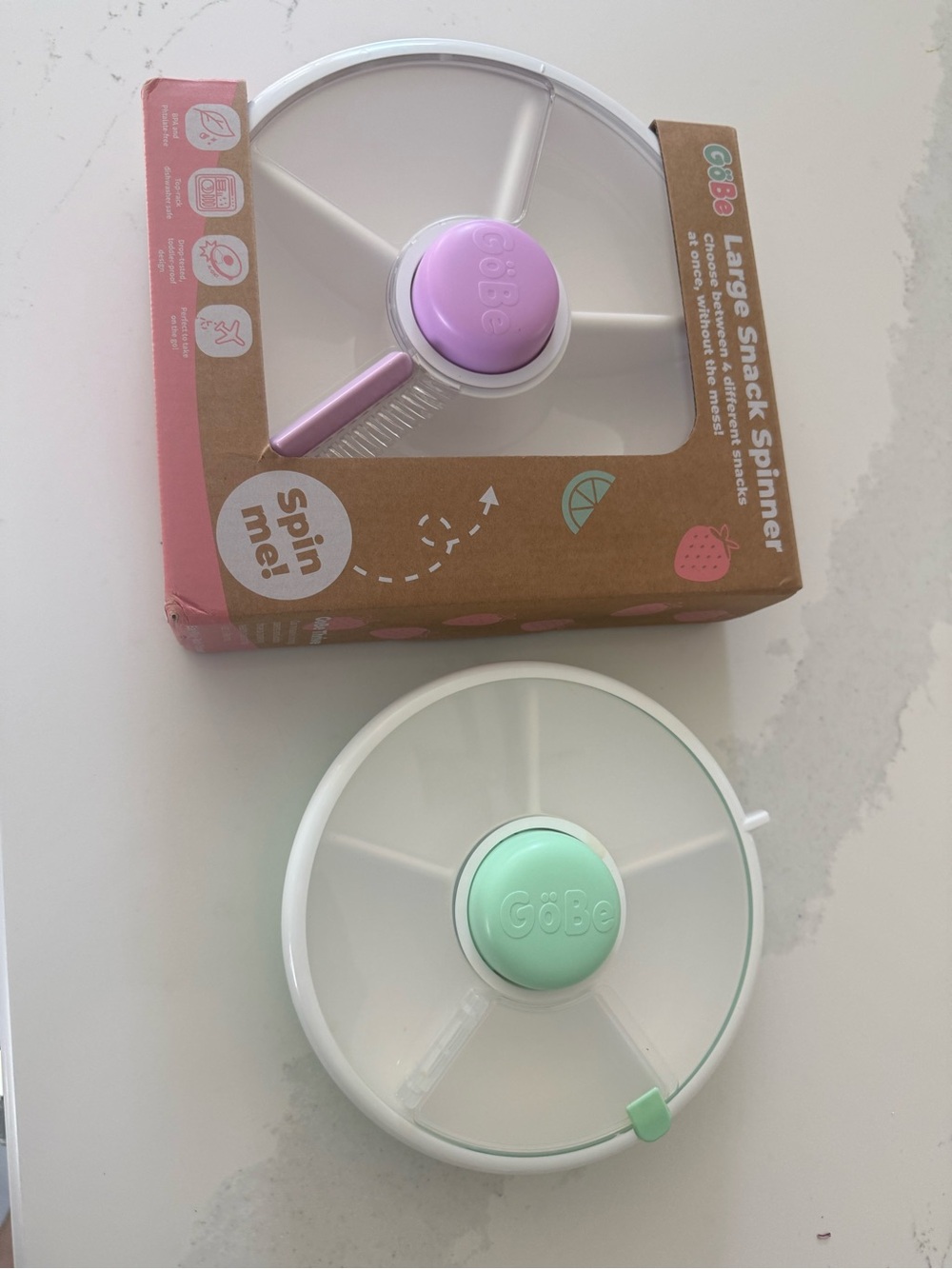 GoBe Snack Spinner - Small Mint and NWT large Lavender